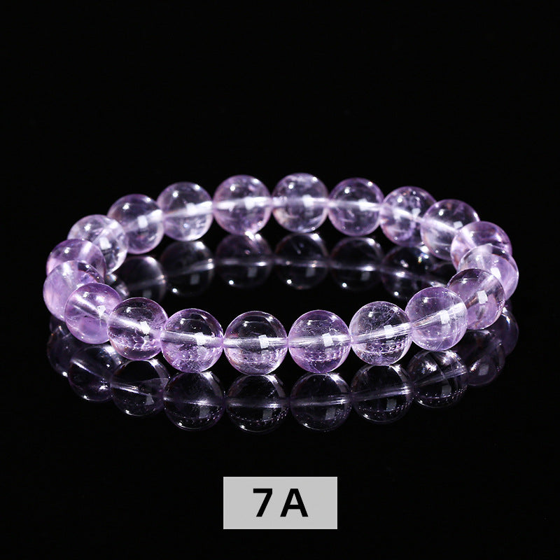 7A Natural Ice Penetrating Lavender Amethyst Bracelet