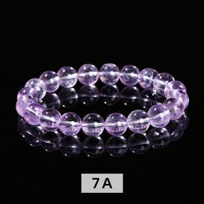 7A Natural Ice Penetrating Lavender Amethyst Bracelet