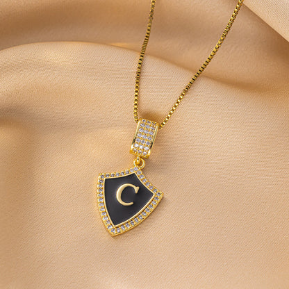 Alphabet Heart Pendant Necklace Wholesale Direct