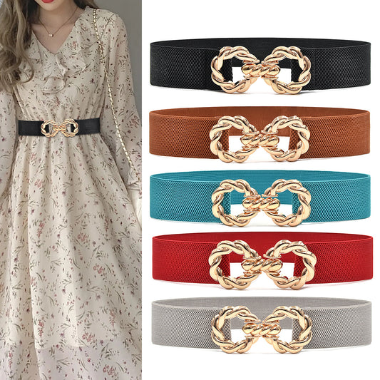 Elastic belt women's wide waist seal simple wholesale