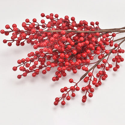 Simulación de fruta de acebo fruta roja fruta de la fortuna 