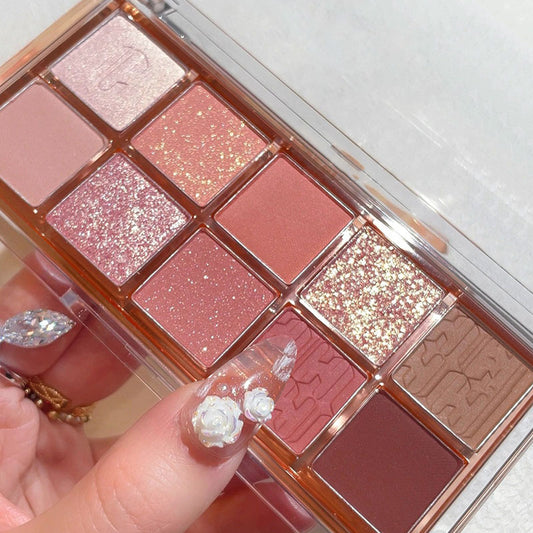 Paleta de sombras de ojos de 10 colores 