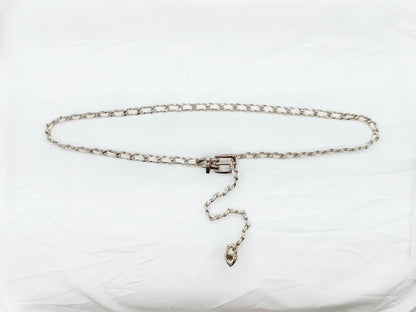 Punk style metal chain belt