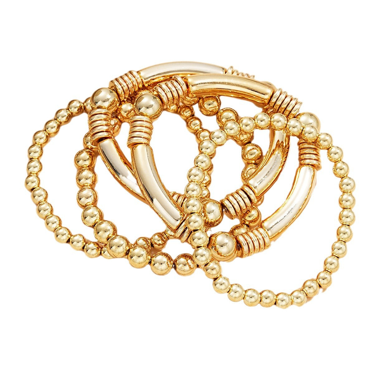 CCB Round Bead Stacking Bracelet