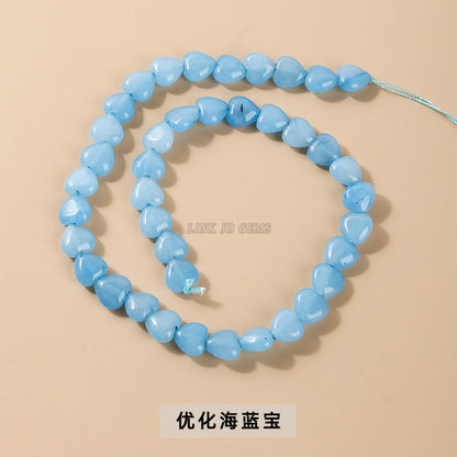 10 * 4Mm peach heart loose beads