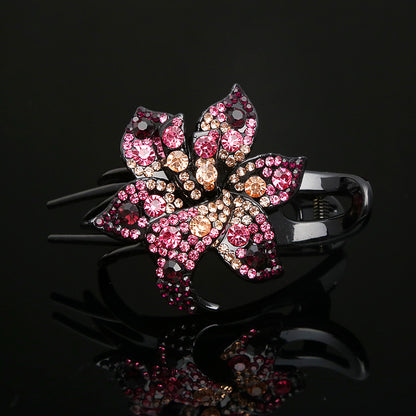Rhinestone large grab Korean hair reel