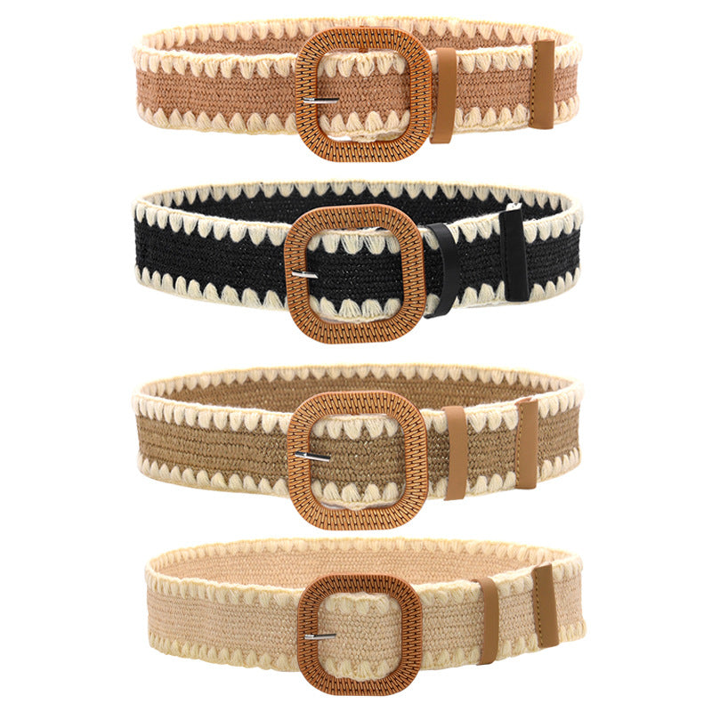 Ethnic lace women's belt