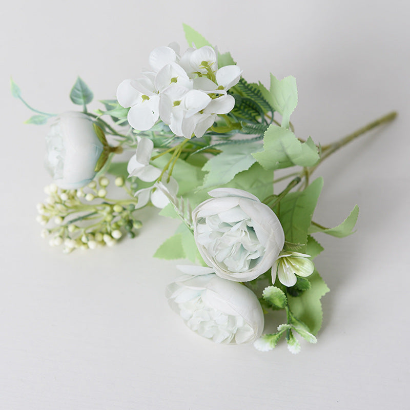 Dreamy peony artificial flower wedding bouquet