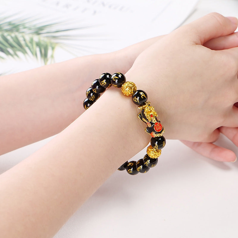 Temperature-changing color Pixiu bracelet
