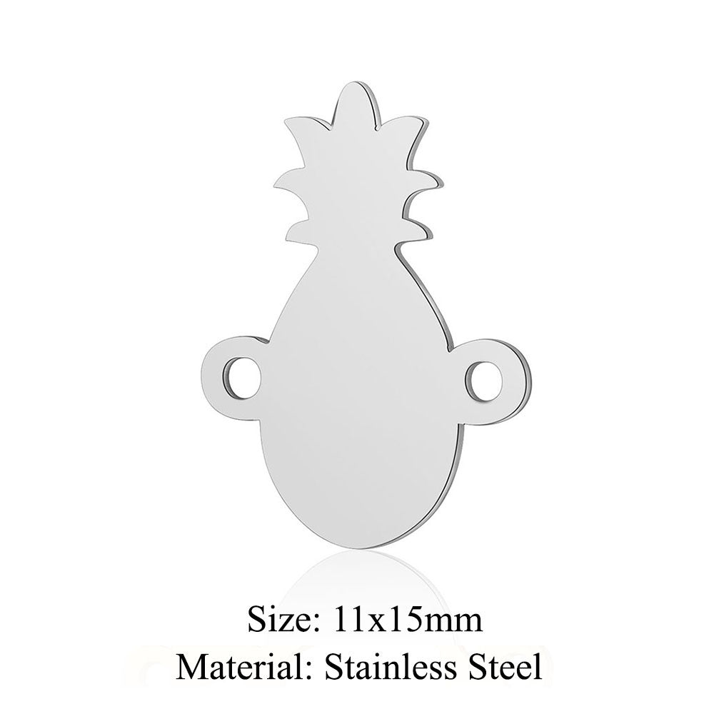 5 pcs/pack music note wing titanium steel pendant