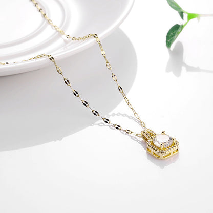 Versatile zircon pendant necklace