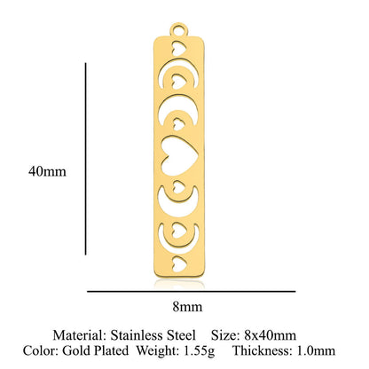 5 pcs/titanium steel pendant with wings angel sun