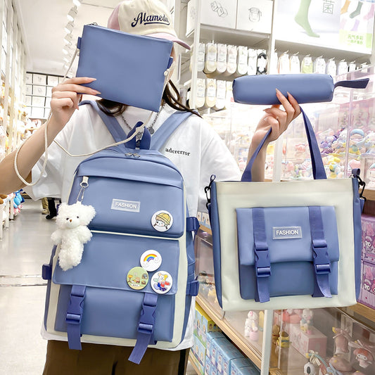 High school student schoolbag girl