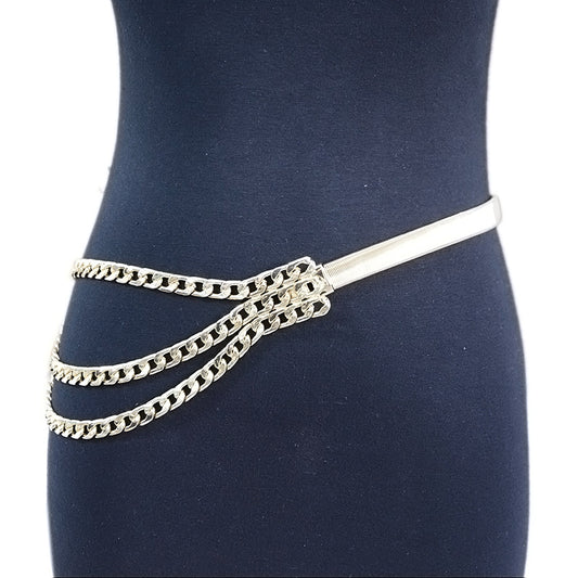 Personalized elastic chain waist chain