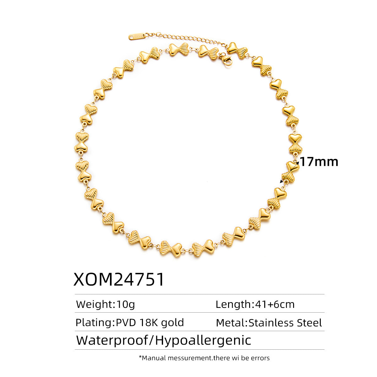 18K Gold Titanium Steel Retro 3D Oil-Pressed Necklace — Fade-Resistant