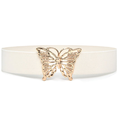 Butterfly Buckle Rhinestone Inlaid Belt