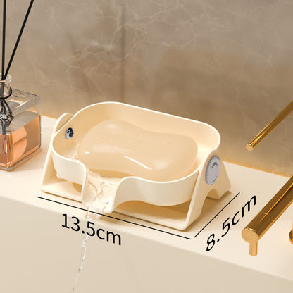Jabonera de pared con ventosa y sin taladro 
