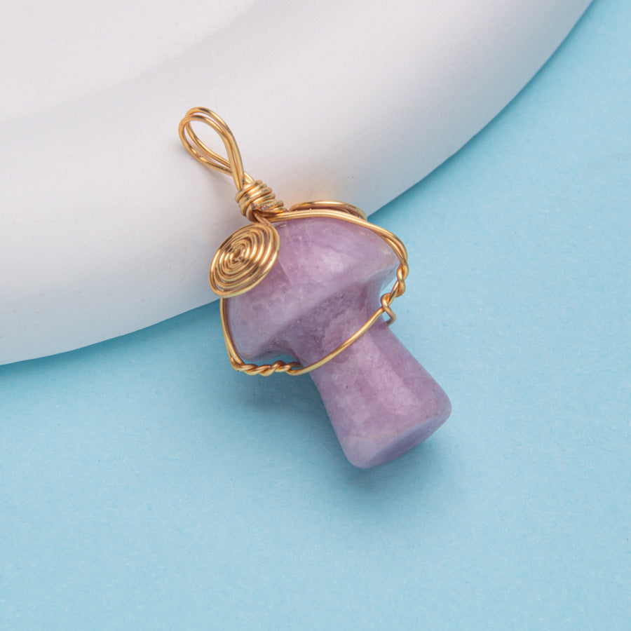 Pendente Cogumelo Cristal 20mm 