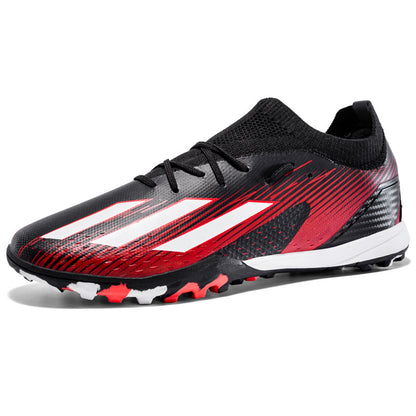 Botas de fútbol para hombre, jóvenes, AG, tacos largos, antideslizantes, duraderas, para entrenamiento 