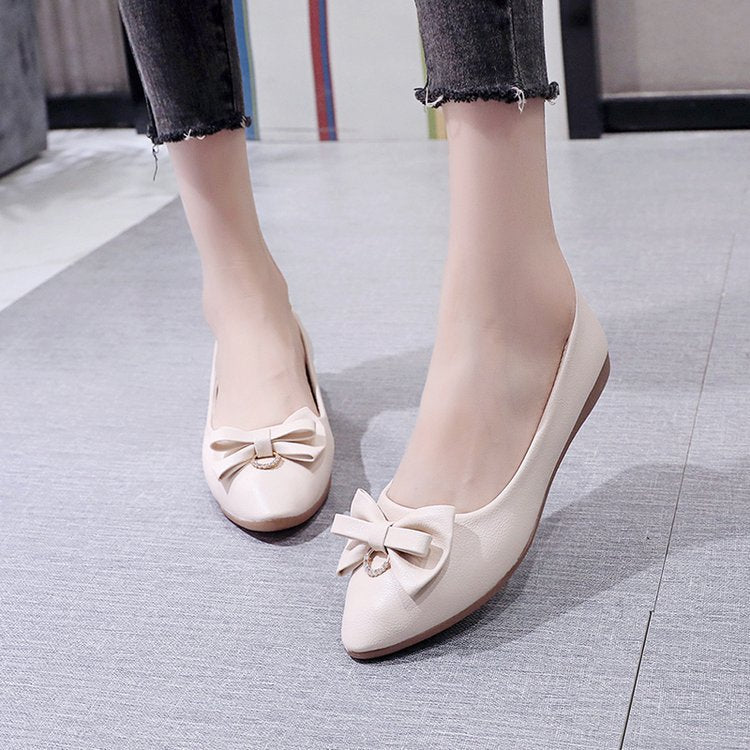 Casual square buckle boat shoes soft sole