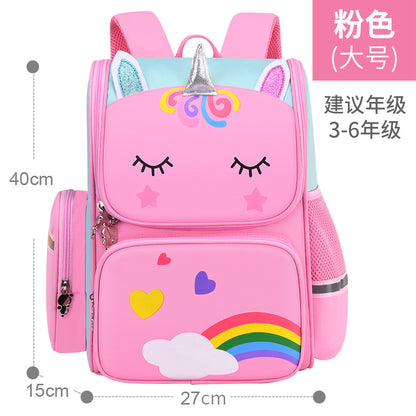 Cartoon printed logo backpack