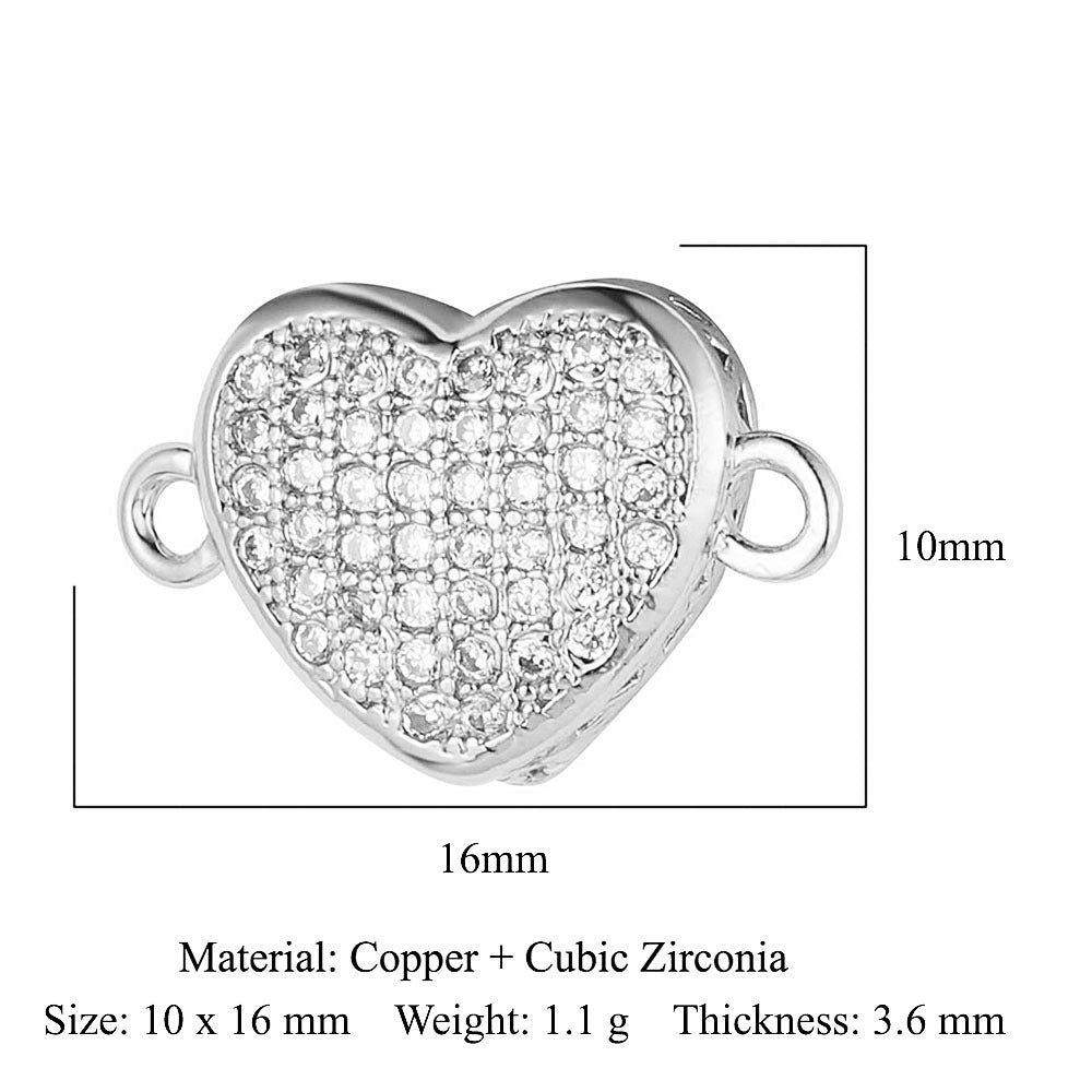 Copper zircon DIY jewelry accessories dripping love