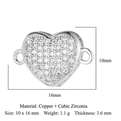 Copper zircon DIY jewelry accessories dripping love