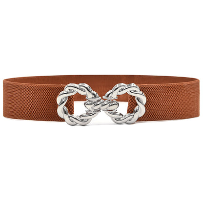 Elastic elastic women's belt
