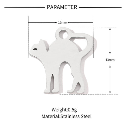 20 pcs/pack frog elephant bat titanium steel DIY pendant