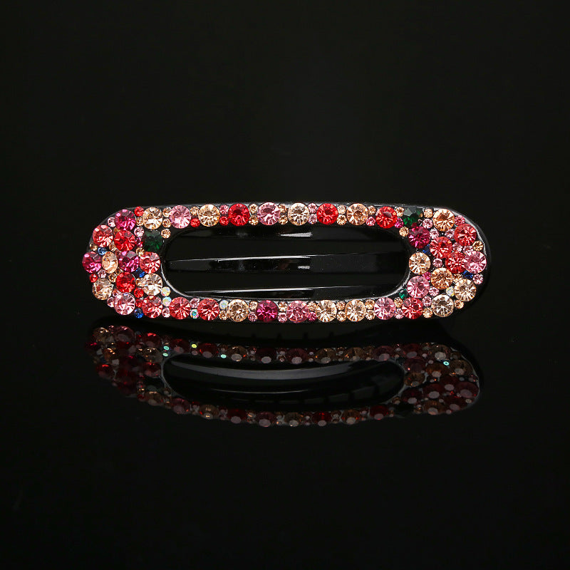 Three-tooth clip duck bill clip rhinestone headdress