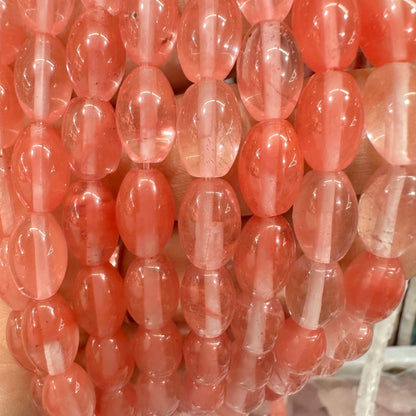 8*12mm natural stone oval rice beads