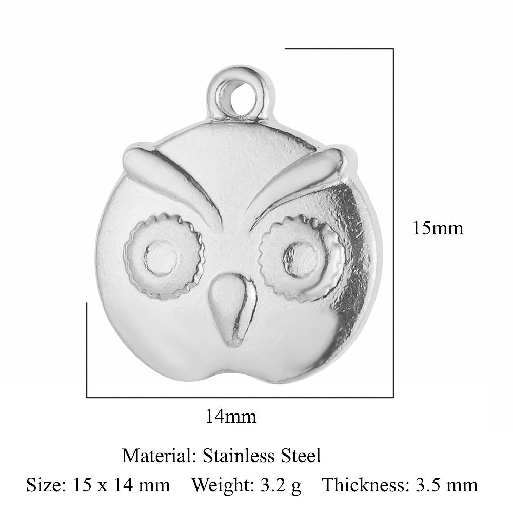 5 pcs/pack Butterfly Fox Snake Stainless Steel Pendant