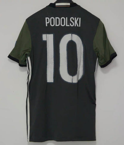 2010 World Cup Germany Away Black-Gold Edition Klose M¨¹ller Podolski Jersey