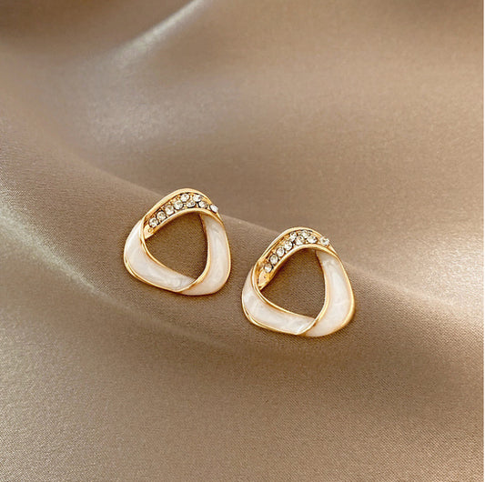 Pendientes versátiles con forma de aguja de plata S925 