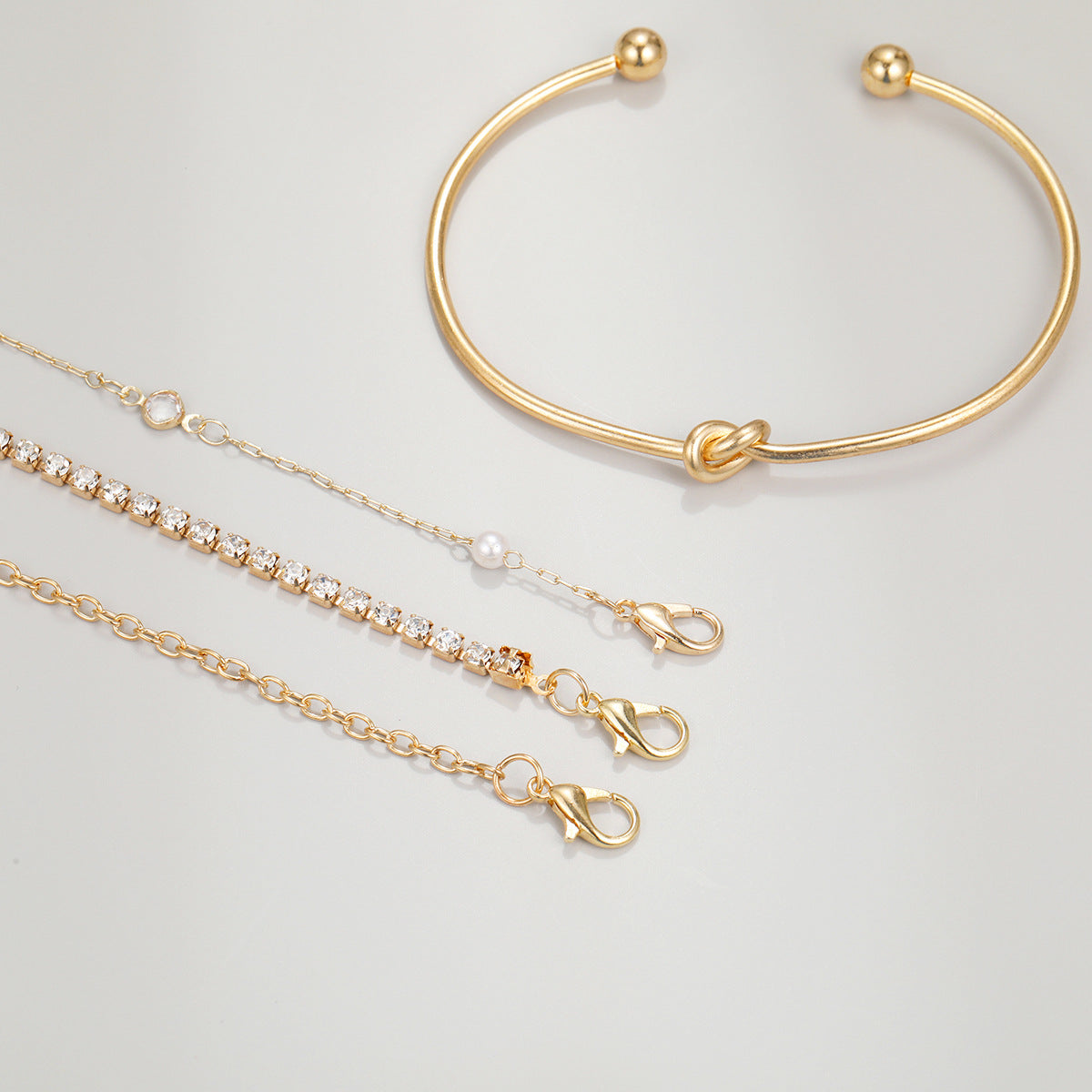 Diamond Love Bracelet Set (4-Piece)