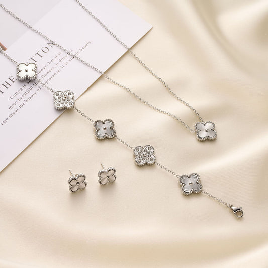 Four-Leaf Clover Jewelry Set