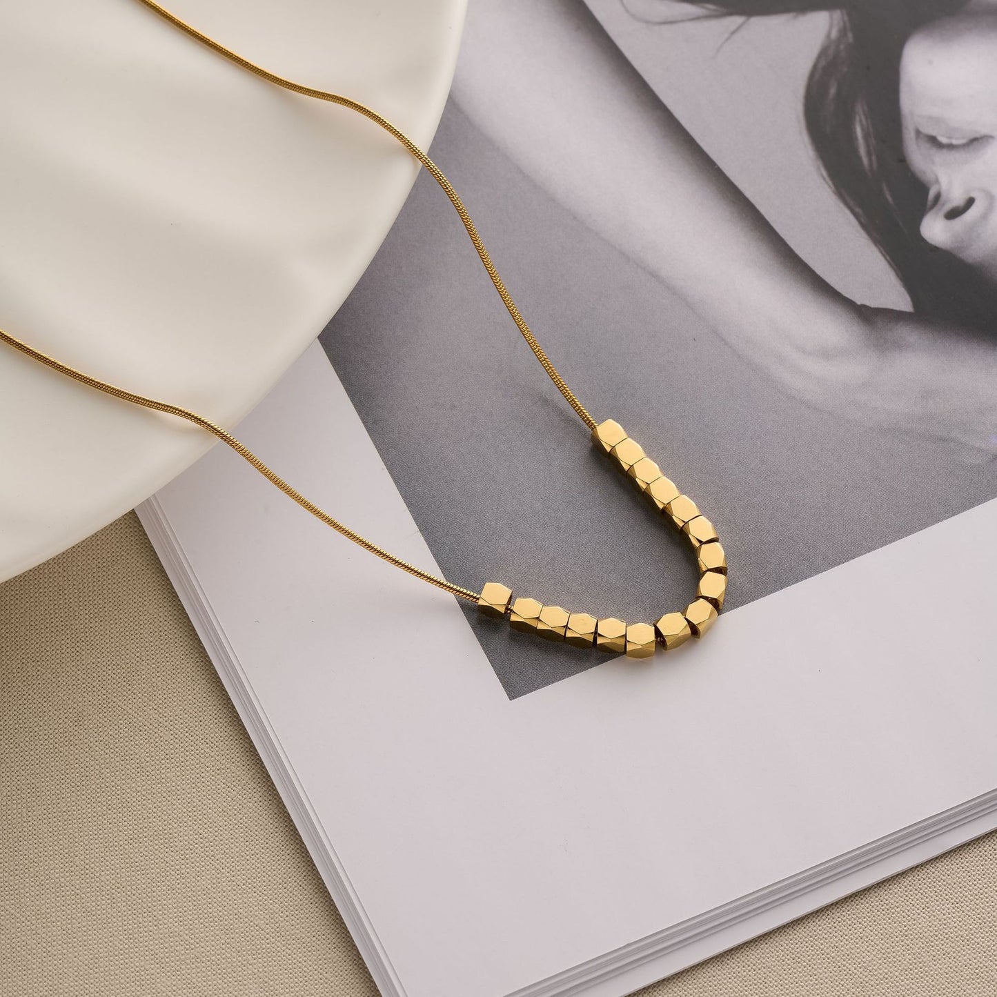 Silver Snake Bone Collarbone Chain