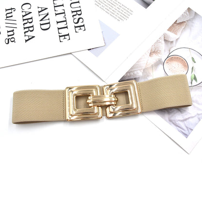 Gold belt women's decorative belt