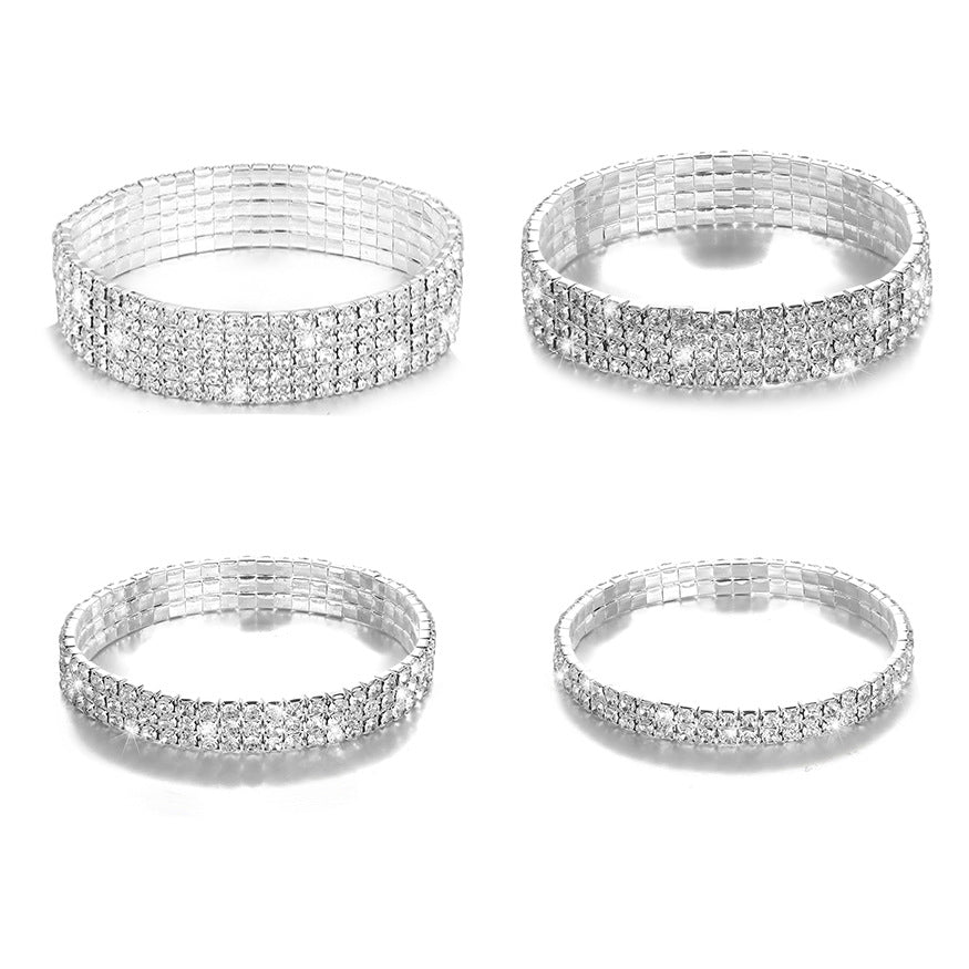 Multi-Layer Diamond Anklet