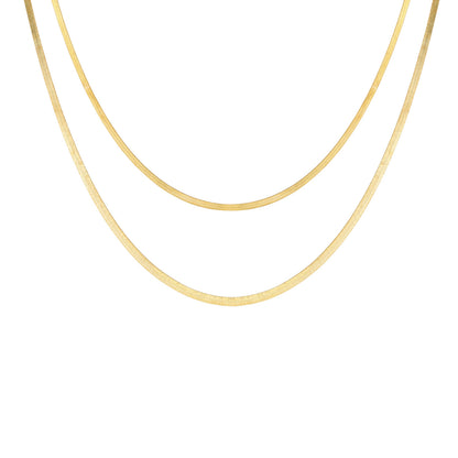 Double layer snake bone chain body chain waist chain