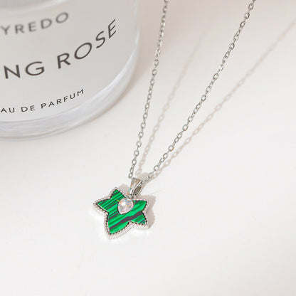 Fashion silver titanium steel necklace