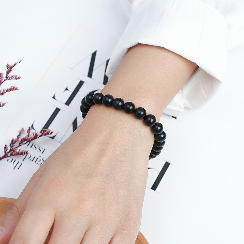 Sub-graphite bracelet personalized single circle bead jewelry