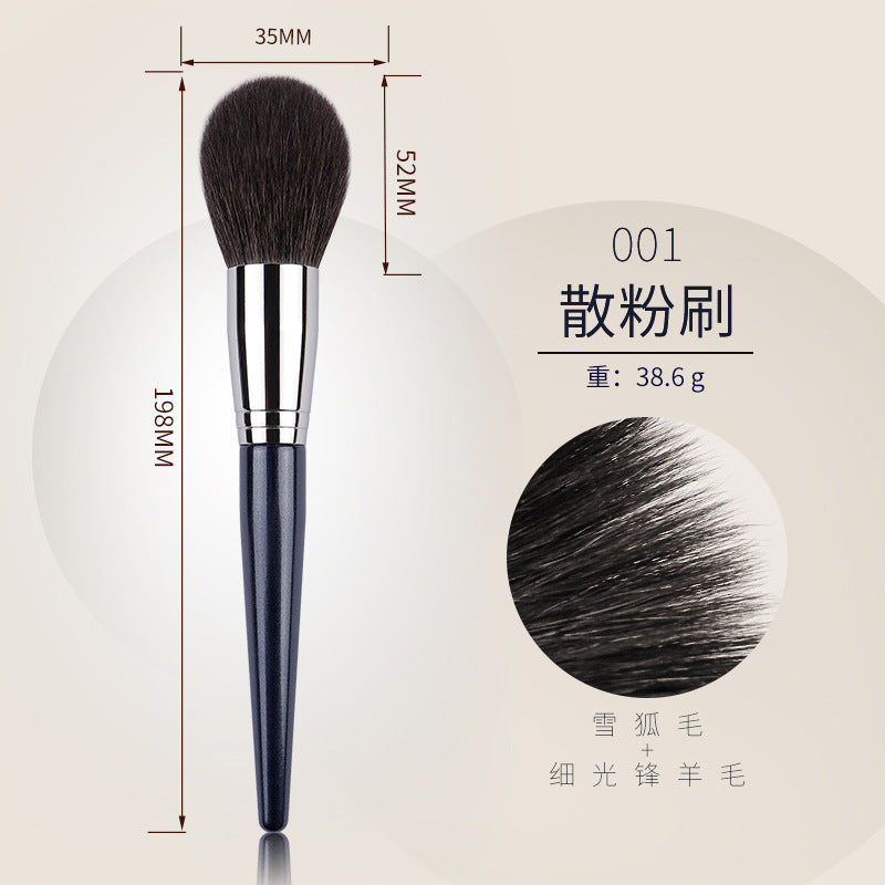 24-Piece Animal Hair Makeup Brush Set