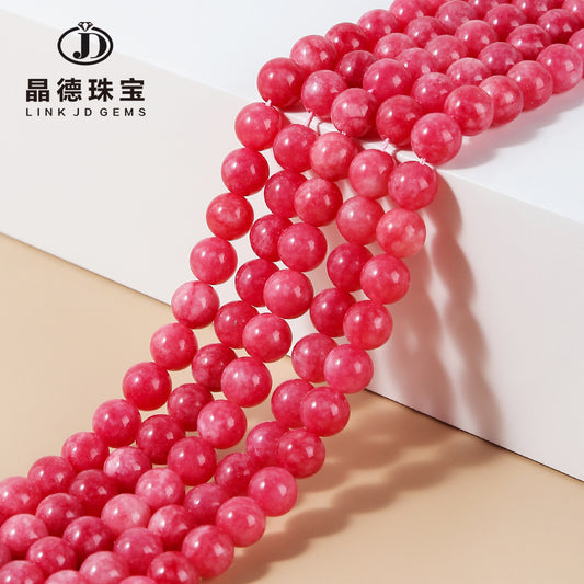Optimization of red stone chalcedony round beads loose beads