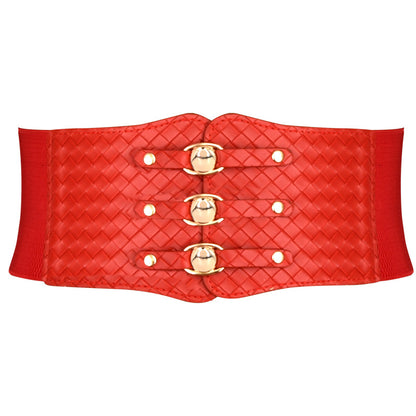 Elastic belt women's wide decoration