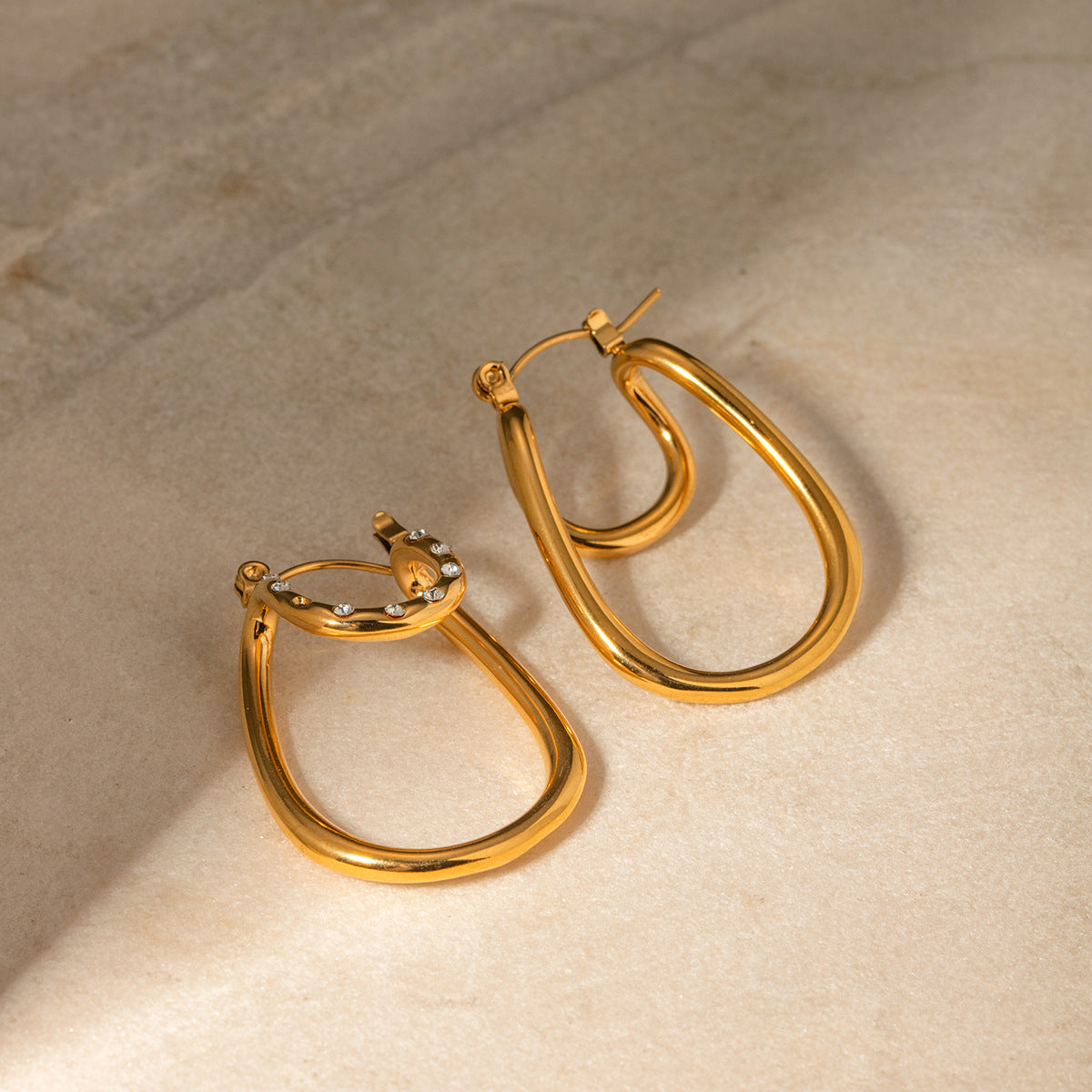 Double Curved Earrings