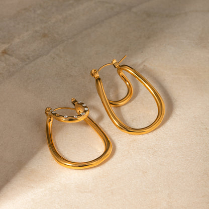 Double Curved Earrings