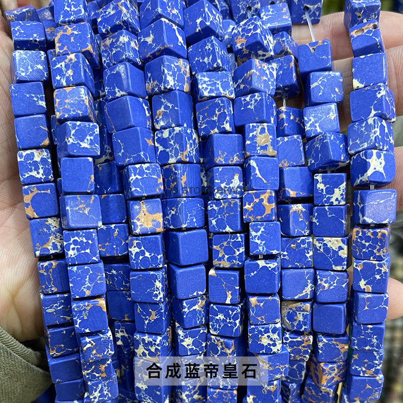 8Mm jade square crystal bracelet beads