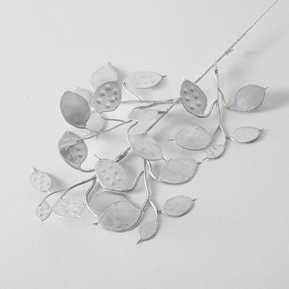 Silver flower arrangement artificial flowers