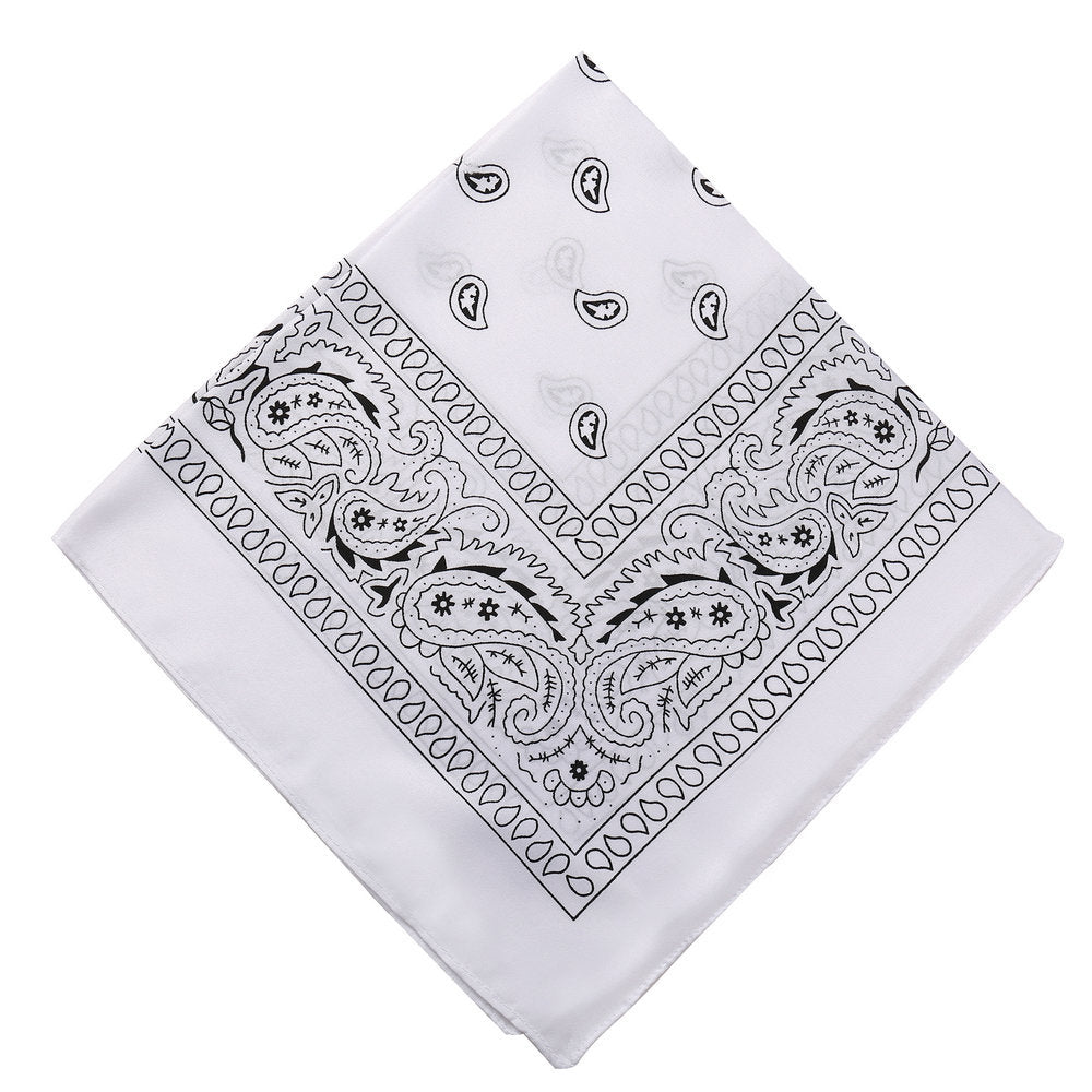 Pañuelo mágico para la cabeza con forma de bandana cuadrada con flores 